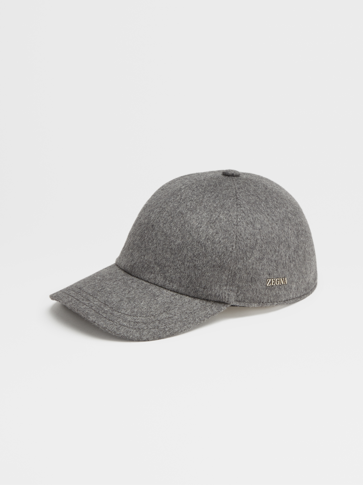 Dark Grey Cashmere Baseball Cap